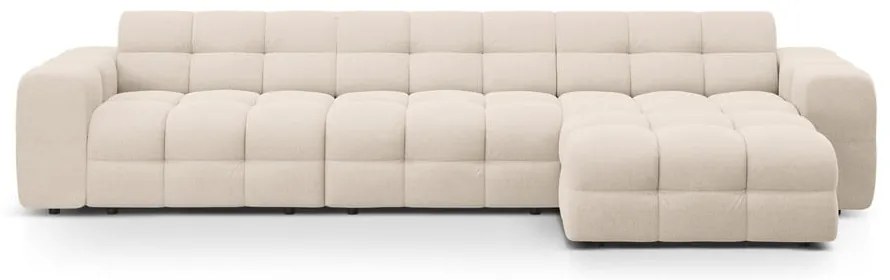 Divano angolare beige (con penisola a destra/con chaise lounge) Kendal – Micadoni