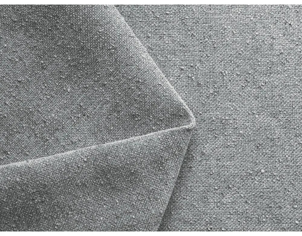 Letto matrimoniale imbottito grigio chiaro con contenitore con griglia 140x200 cm Hauke - Makamii