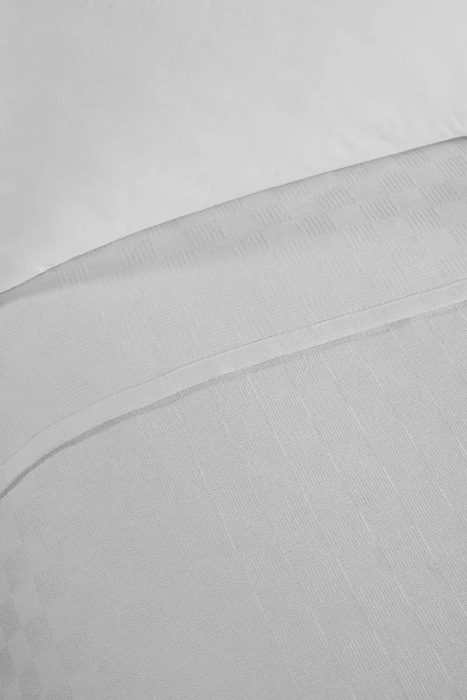 Copriletto in cotone bianco per letto matrimoniale 200x230 cm Plain - Mijolnir