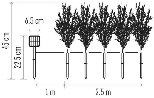 Decorazione solare a LED 50xLED/3W/1,2V 600 mAh IP44