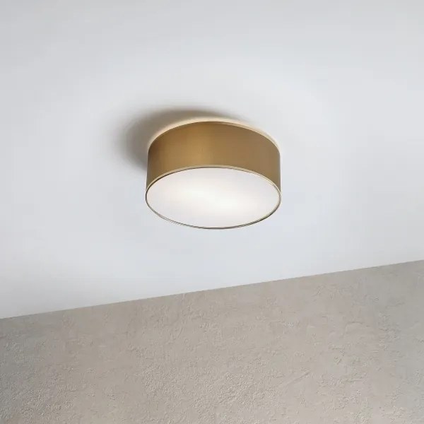 Plafoniera SIRJA DOUBLE 2xE14/15W/230V diametro 35 cm marrone/oro