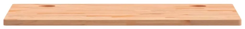 Piano scrivania 110x60x2,5 cm in legno massello di faggio