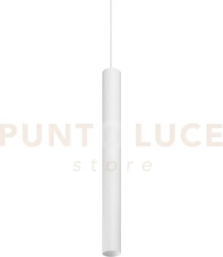 Look round sospensione 1 luce attacco gu10 d.6x70cm bianco