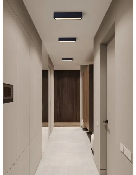 Immax NEO 07074-60-Plafoniera LED dimmerabile CANTO 34W/230V nero Tuya+RC