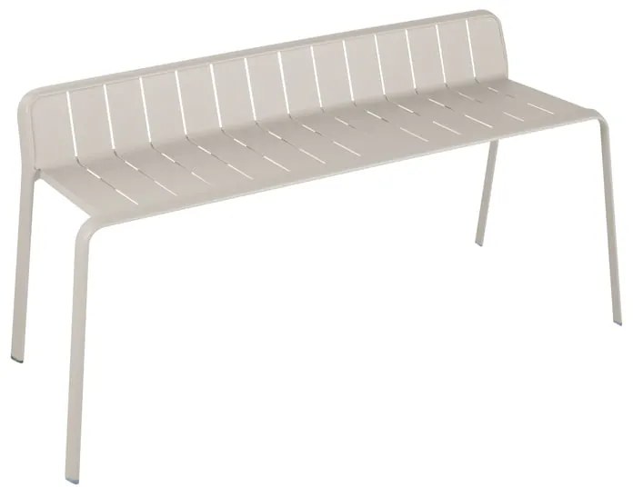 Panca da giardino in alluminio Idaho NATERIAL, seduta in alluminio beige
