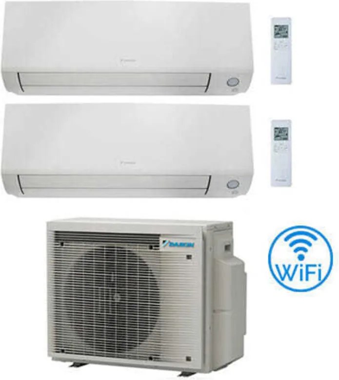 Daikin - Climatizzatore garanzia italia Perfera All Seasons Wifi Dual Split Inverter 12000 + 18000 btu con u.e. 2MXM68A9 Classe a+++/a++ novita' 2024
