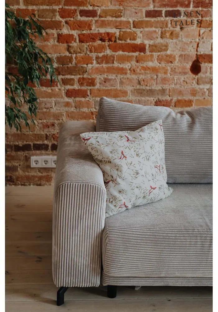 Federa con motivo natalizio 40x60 cm Mistletoe - Linen Tales