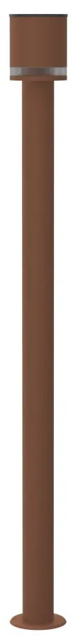 Paletto da Giardino Solare Corten da 100cm, IP54 in Alluminio Colore Bianco Naturale 4.000K