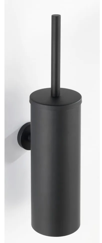 Scopino a parete in acciaio inox nero opaco Bosio - Wenko