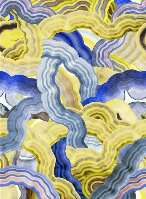 Christian Lacroix Carta da parati Mineral Creek - Iris