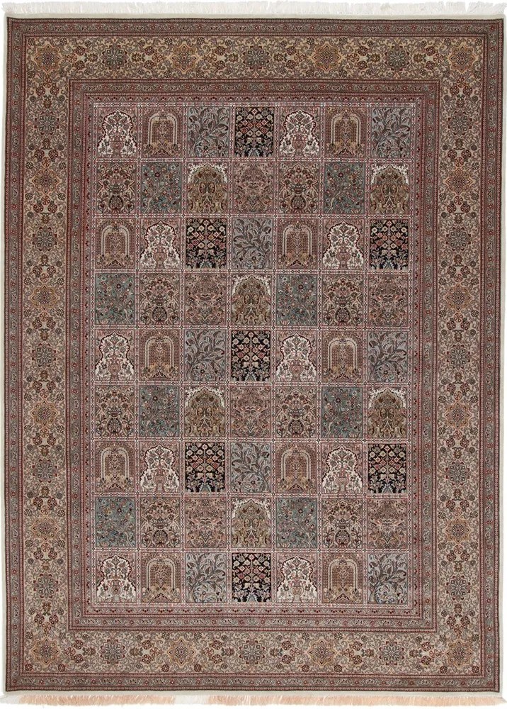 Ghom Tappeto 350 x 260 Rosa (Indian) Annodato A Mano