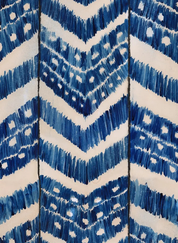 Mindthegap Carta da parati Turkish Ikat - Indigo