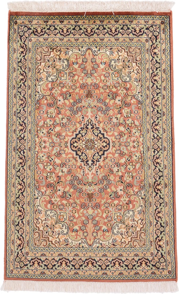 Cashmere Silk Tappeto 60 x 100 (Indian) Annodato A Mano