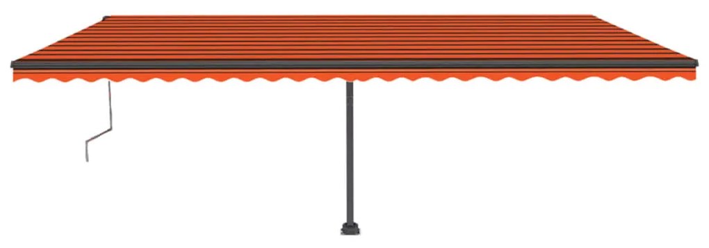 Tenda da Sole Autoportante Automatica 600x300cm Arancio Marrone