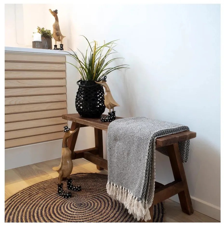 Panca da giardino marrone in legno massiccio Barcelona – House Nordic