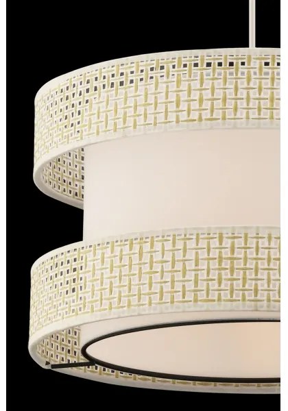 Lampadario a sospensione con cavo HALO 1xE27/60W/230V colore crema