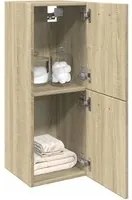 Mobile da Bagno Rovere Sonoma 30x30x80 cm Legno Multistrato 849634