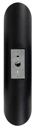 Applique moderna nera con interno dorato 9,6 cm - Organo