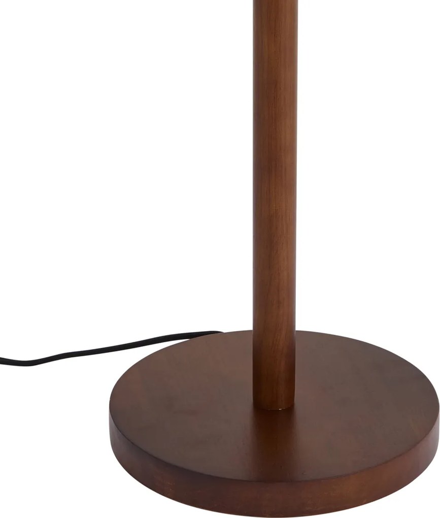Lampada da terra Japandi in legno di noce senza paralume 133 cm - Mels