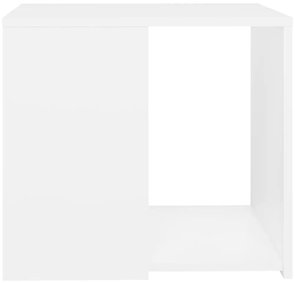 Tavolino bianco 50x50x45 cm in legno multistrato