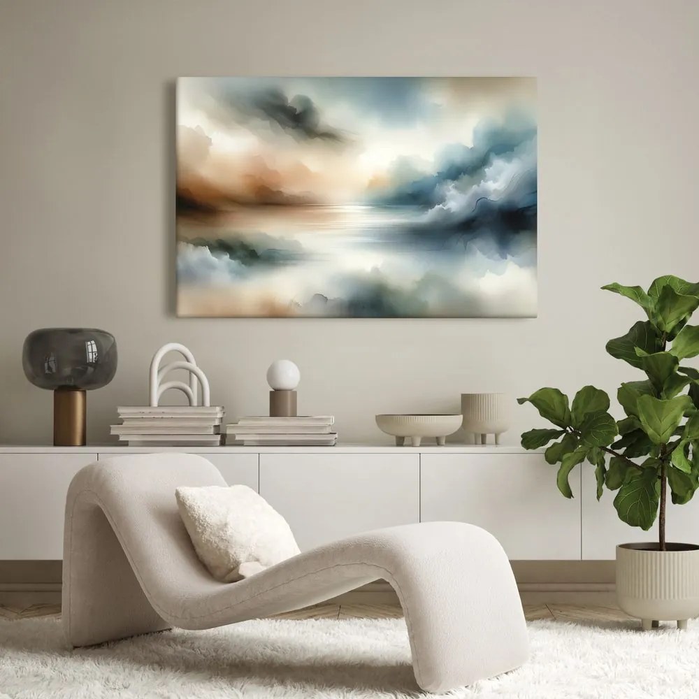 Quadro su tela – Nebbie mattutine sull’acqua
