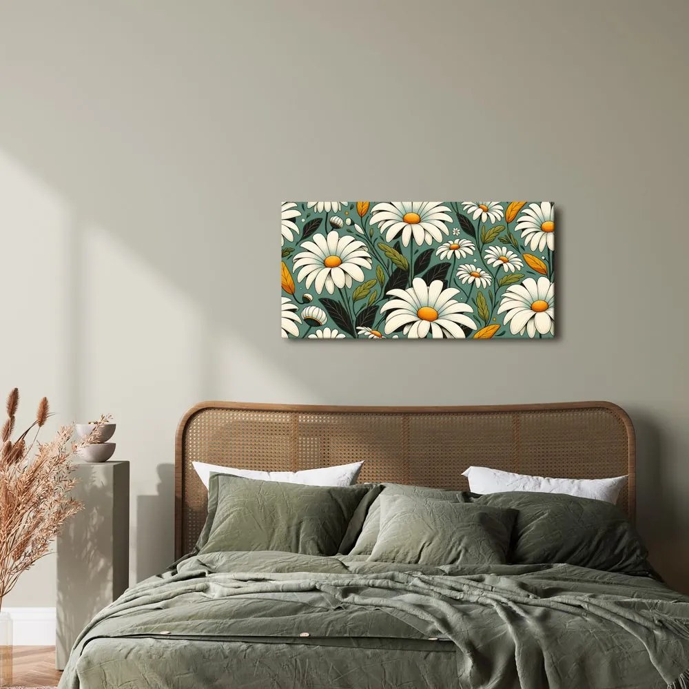 Quadro su tela – Margherite bianche