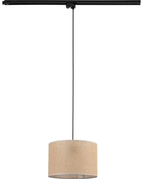 Lampadario su filo per sistema a binario TRACER 1xE27/15W/230V diametro 30 cm nero/marrone