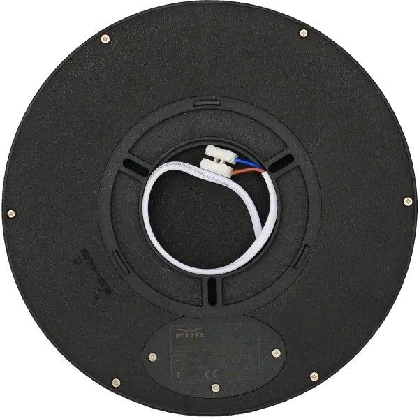 Fulgur 41811 - Plafoniera LED NOMY LED/18W/230V diametro 23 cm nero