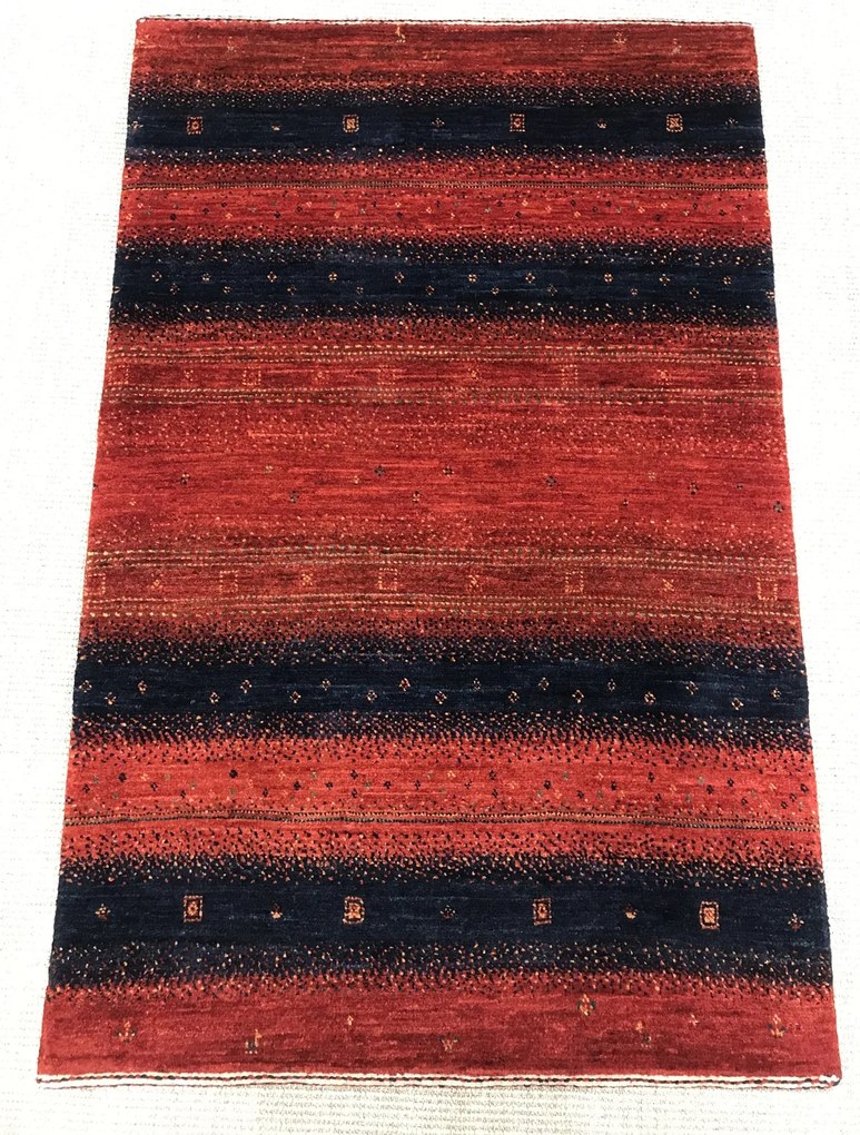 Loribaft Tappeto 80x120 Rosso (Iran) Annodato A Mano