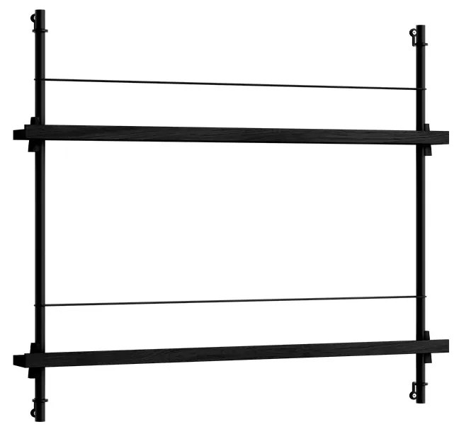 Moebe - Magazine Shelving Black/Black Moebe