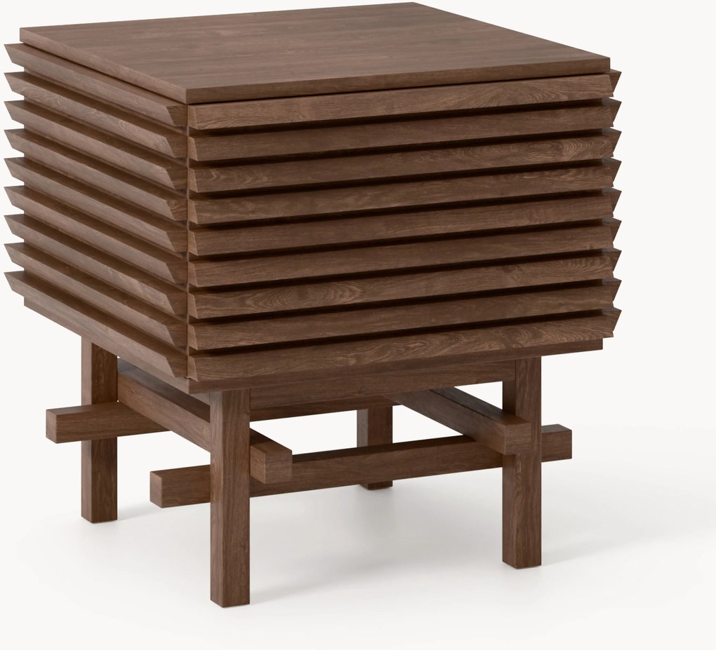 Comodino in legno di quercia Pierce