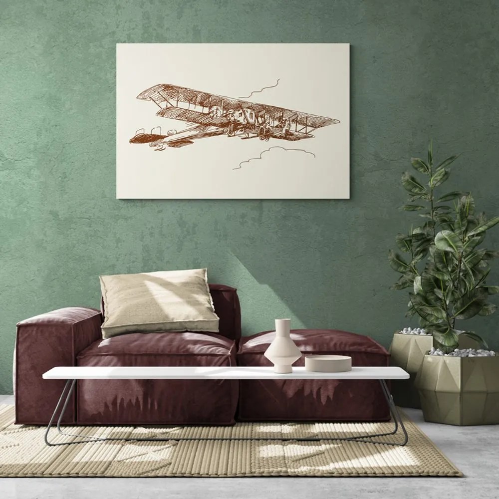 Quadro su tela – Biplano retrò
