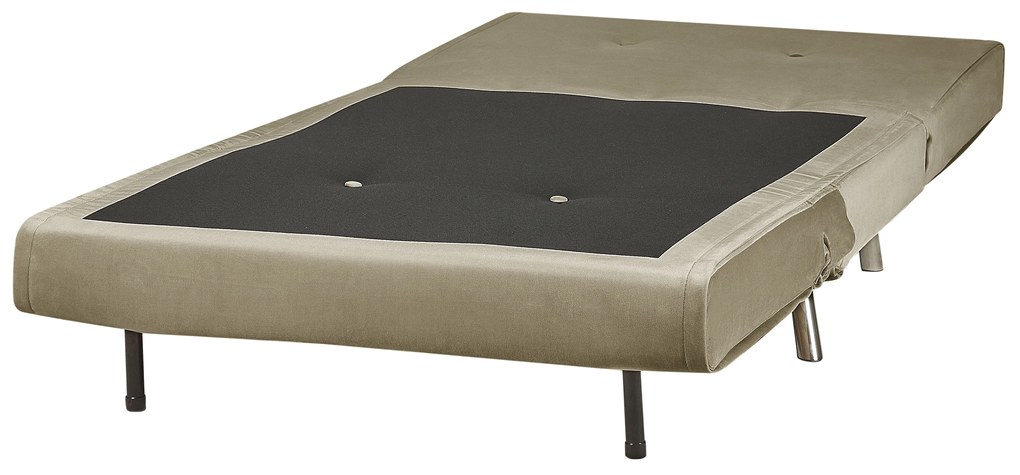 Divano letto singolo velluto verde oliva FARRIS Beliani