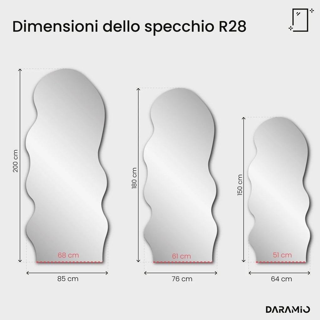 Specchio ondulato – Pure Collection R28