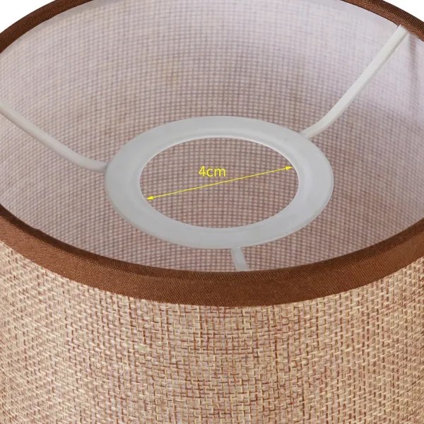 Brilagi - Paralume universale NUBILA E27 15,5x14 cm marrone