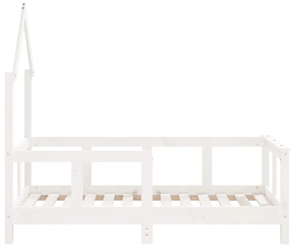 Giroletto per bambini bianco 70x140cm in legno massello di pino