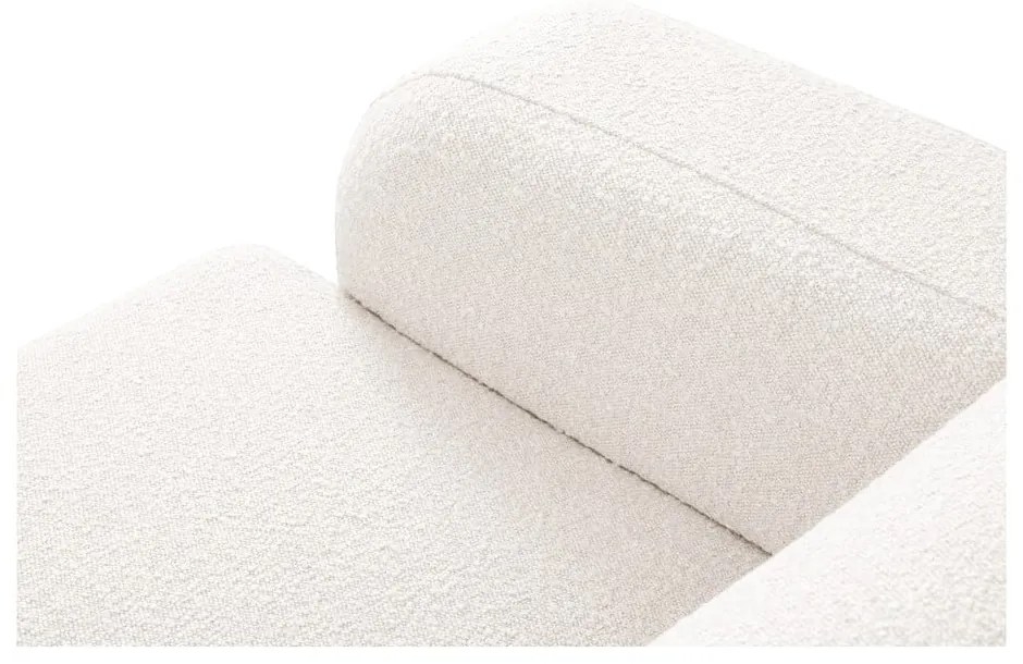 Divano angolare bianco in tessuto bouclé (angolo destro) Molino - Micadoni Home