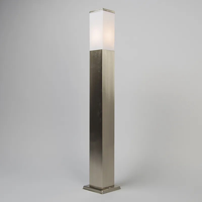 Lampada da esterno in acciaio 80 cm IP44 - Malios con picchetto da terra e pressacavo