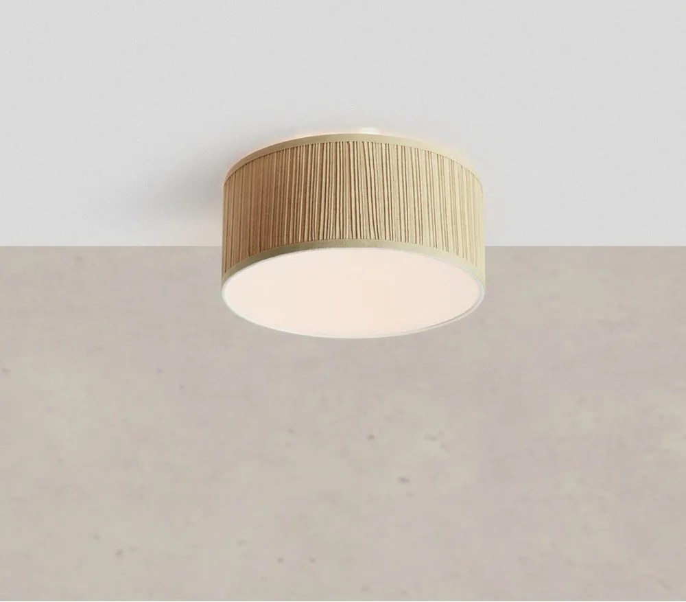 Plafoniera beige con paralume in tessuto Lux – Markslöjd