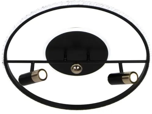 Plafoniera LED dimmerabile LED/60W/230V 3000-6500K nero + telecomando