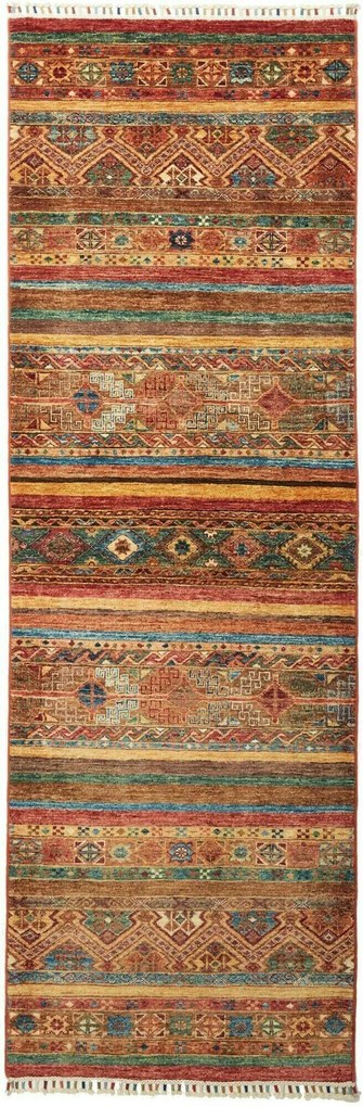 Samarkand Tappeto 260 x 80 (Pakistan) Annodato A Mano