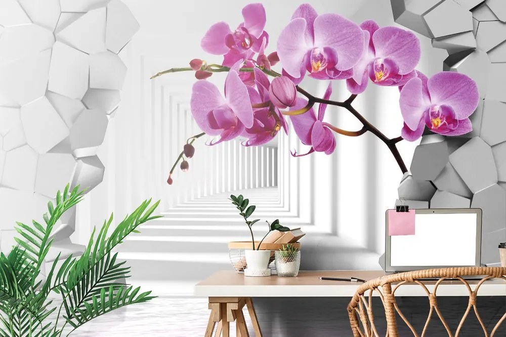 Carta da parati – Orchidea Futuristica