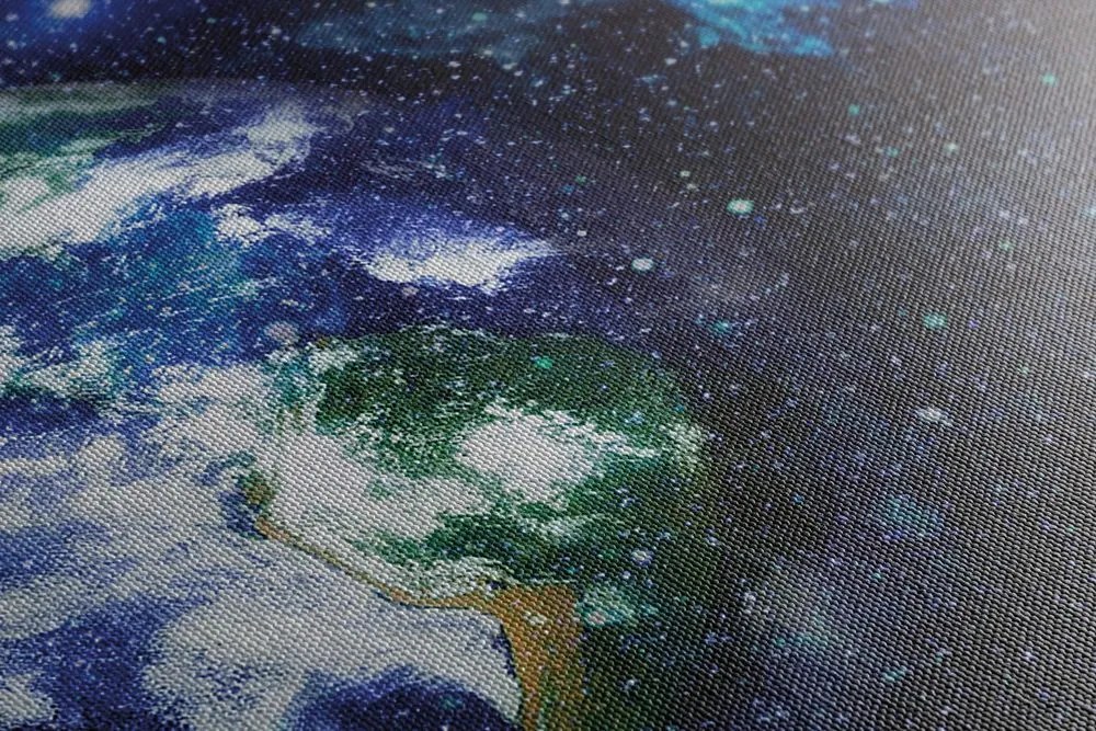 Stampa su tela – Pianeta Terra e Luna rossa