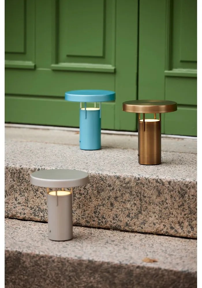 Lampada da tavolo dimmerabile a LED grigio chiaro (altezza 20 cm) BringMe - Hübsch