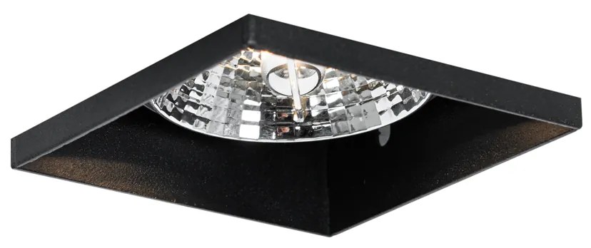 Set di 6 faretti incasso neri GU10 70mm senza cornice - Oneon