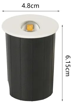 Brilagi - Lampada da incasso a LED per esterni STAIRDOT LED/2W/230V bianca IP65 rotonda
