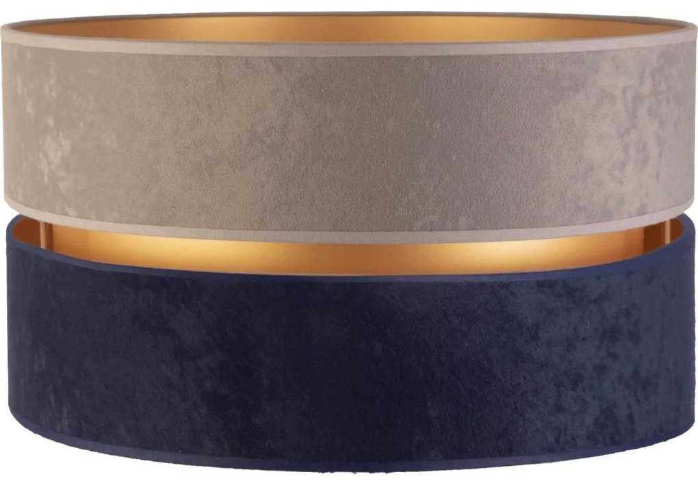 Duolla - Paralume universale DUO E27 diametro 40 cm grigio/blu/oro