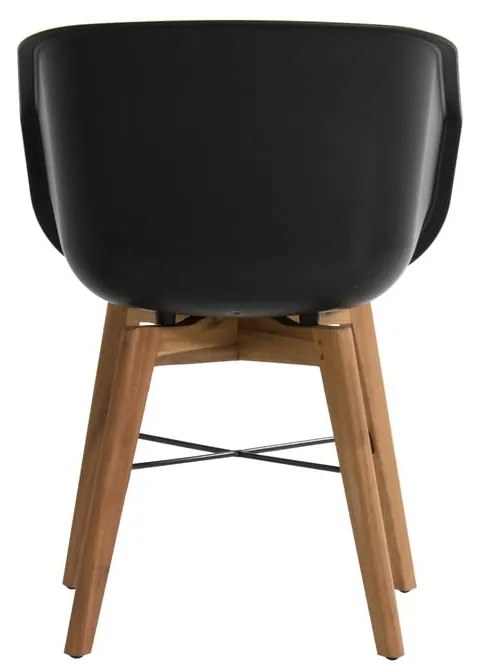 Set di 2 sedie da giardino in plastica nera Amalia - Hartman