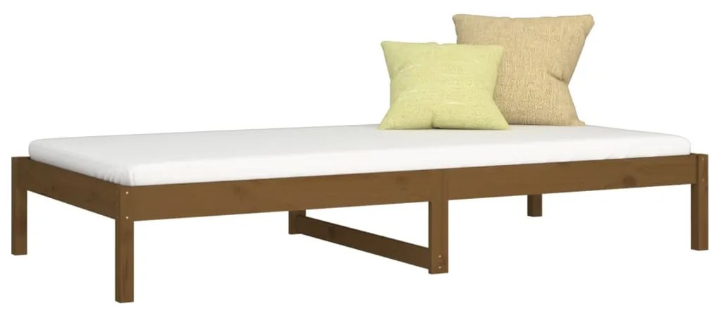 Dormeuse Miele 90x190 cm Single in Legno Massello di Pino