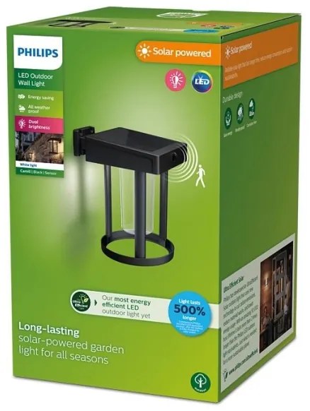 Philips - Applique a LED solare con sensore CAMILL LED/1,4W/3,7V IP44